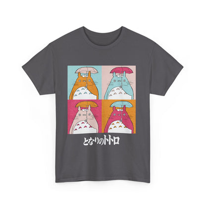 Totoro Aesthetic Art Collage T-Shirt – 100% Cotton Studio Ghibli Inspired Graphic Tee
