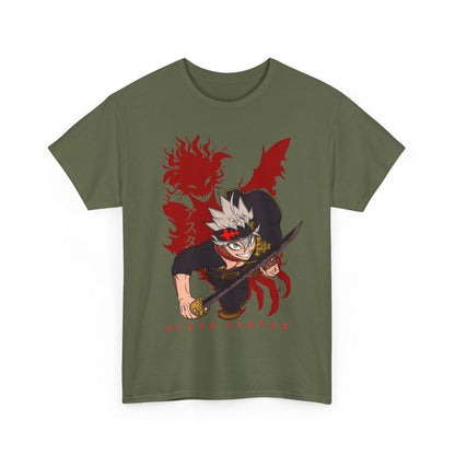Asta Black Clover T-Shirt – 100% Cotton Anime Tee for Magic Knight Fans