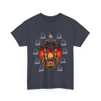 Calcifer T-Shirt – 100% Cotton "Howl's Moving Castle" Studio Ghibli Fire Demon Tee for Anime Fans