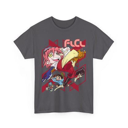 FLCL T-Shirt – 100% Cotton Gildan 5000 | Fooly Cooly Classic Anime Graphic Tee