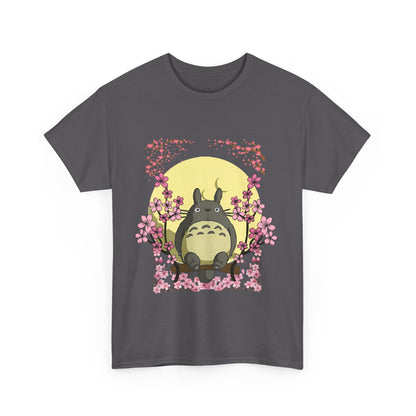 Totoro Sakura Moon T-Shirt – 100% Cotton Studio Ghibli Cherry Blossom Tee
