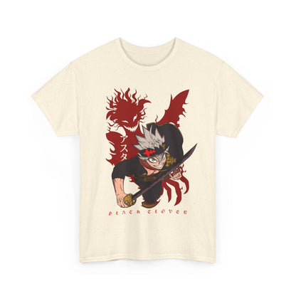 Asta Black Clover T-Shirt – 100% Cotton Anime Tee for Magic Knight Fans