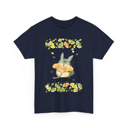 Totoro Flowers Dream T-Shirt – 100% Cotton Gildan 5000 | Studio Ghibli Aesthetic Anime Tee