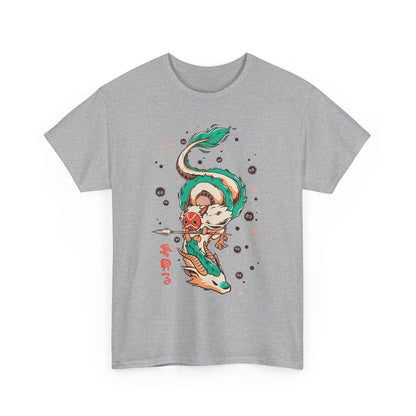 Haku and Princess Mononoke T-Shirt – 100% Cotton Studio Ghibli Inspired Tee