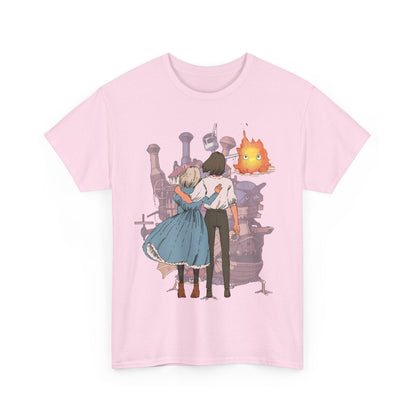 Howl's Moving Castle Love T-Shirt – 100% Cotton Studio Ghibli Anime Tee