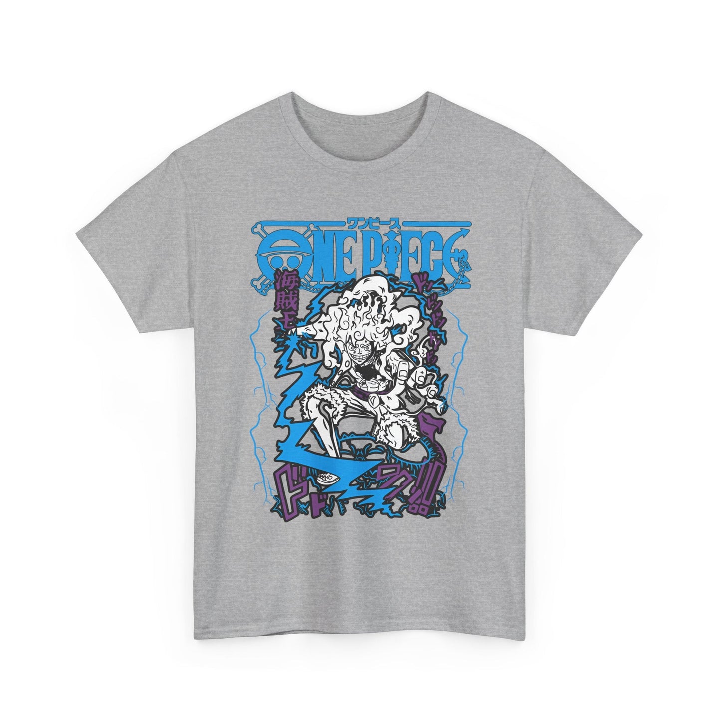 Luffy Gear Transformation T-Shirt – 100% Cotton Anime Tee | One Piece Gear 5 Shirt
