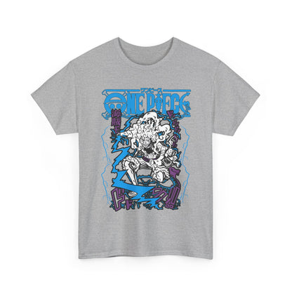 Luffy Gear Transformation T-Shirt – 100% Cotton Anime Tee | One Piece Gear 5 Shirt