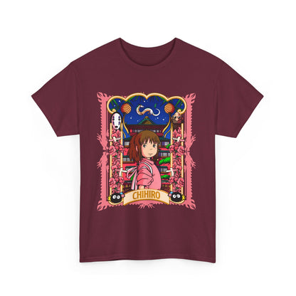 Spirited Away Chihiro T-Shirt – 100% Cotton Studio Ghibli Tee for Anime Fans