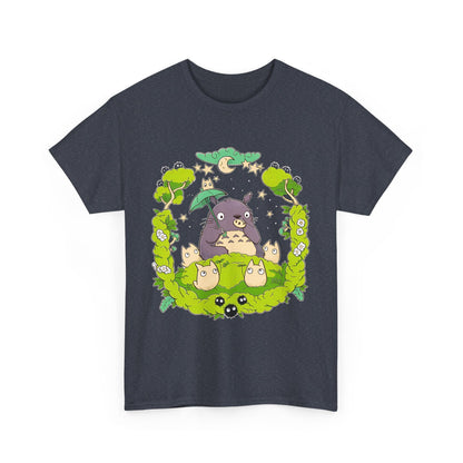 Totoro Forest Magic T-Shirt – 100% Cotton Studio Ghibli Anime Tee Inspired by My Neighbor Totoro