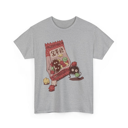 Soot Sprites Candy T-Shirt – 100% Cotton Cute Studio Ghibli Anime Tee