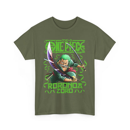 Roronoa Zoro Sword T-Shirt – 100% Cotton One Piece Anime Tee for True Fans