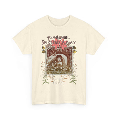 Spirited Away Philately T-Shirt – 100% Cotton Anime Stamp-Inspired Tee for Studio Ghibli Fans