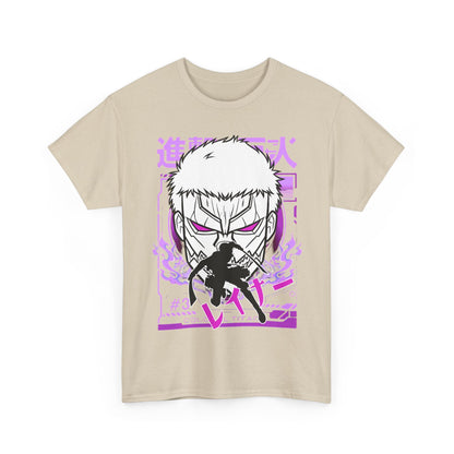 Reiner Braun T-Shirt – 100% Cotton Attack On Titan Anime Tee for AOT Fans