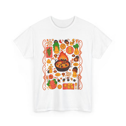 Calcifer Breakfast T-Shirt – 100% Cotton Studio Ghibli Shirt Inspired by Howl’s Moving Castle