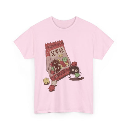 Soot Sprites Candy T-Shirt – 100% Cotton Cute Studio Ghibli Anime Tee