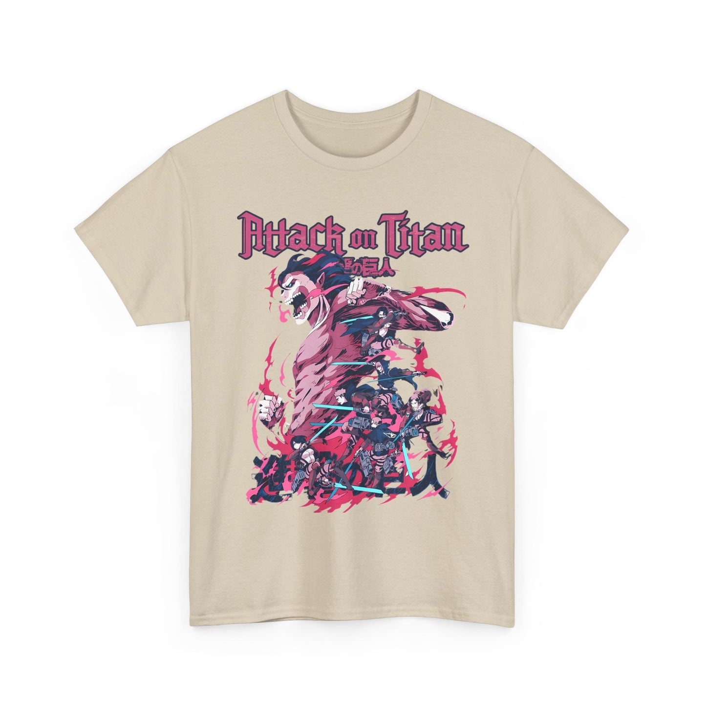 Attack on Titan T-Shirt – 100% Cotton Anime Tee for AOT Fans