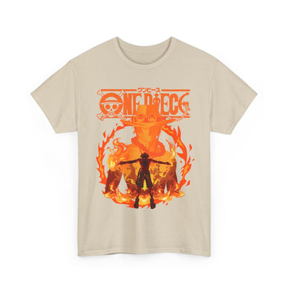 Portgas D. Ace T-Shirt 100% Cotton – One Piece Anime Shirt for Fans