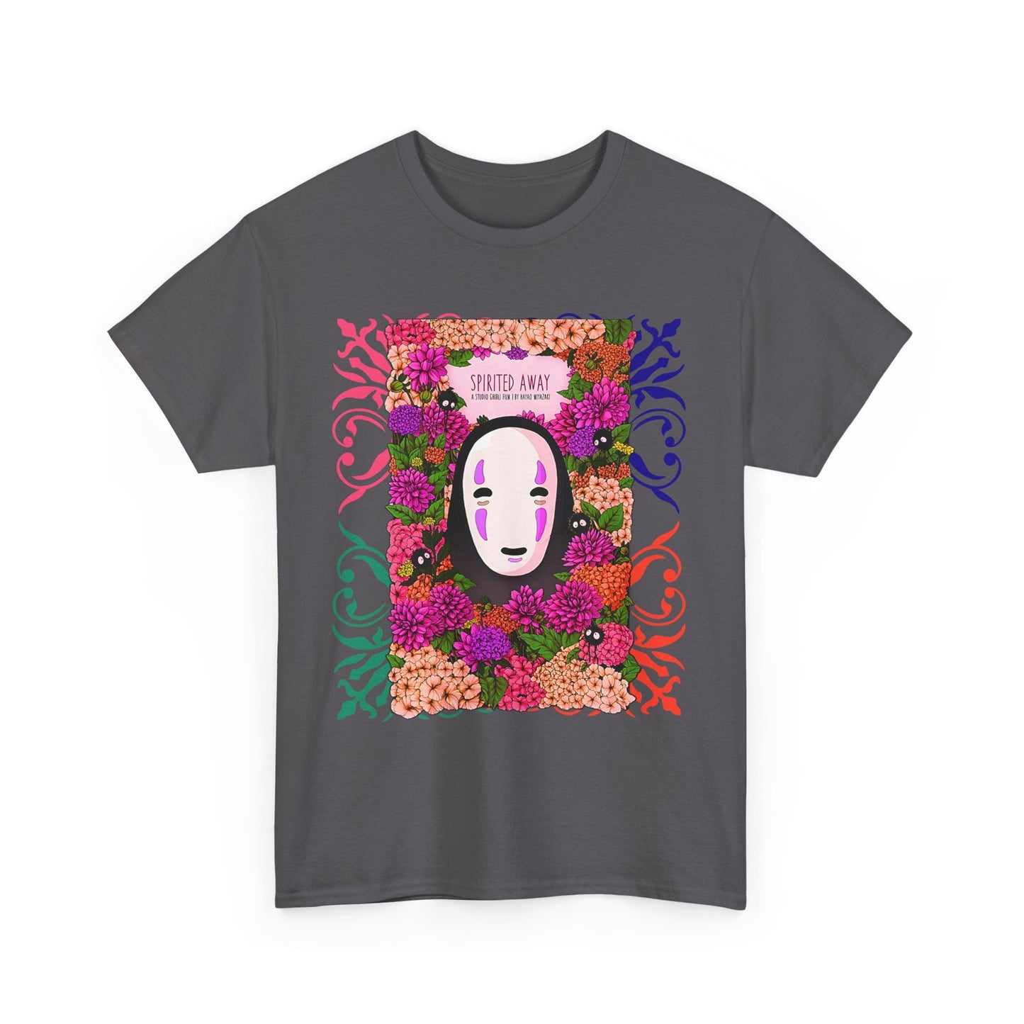 No Face Spirited Away T-Shirt – 100% Cotton Gildan 5000 | Studio Ghibli Anime Tee