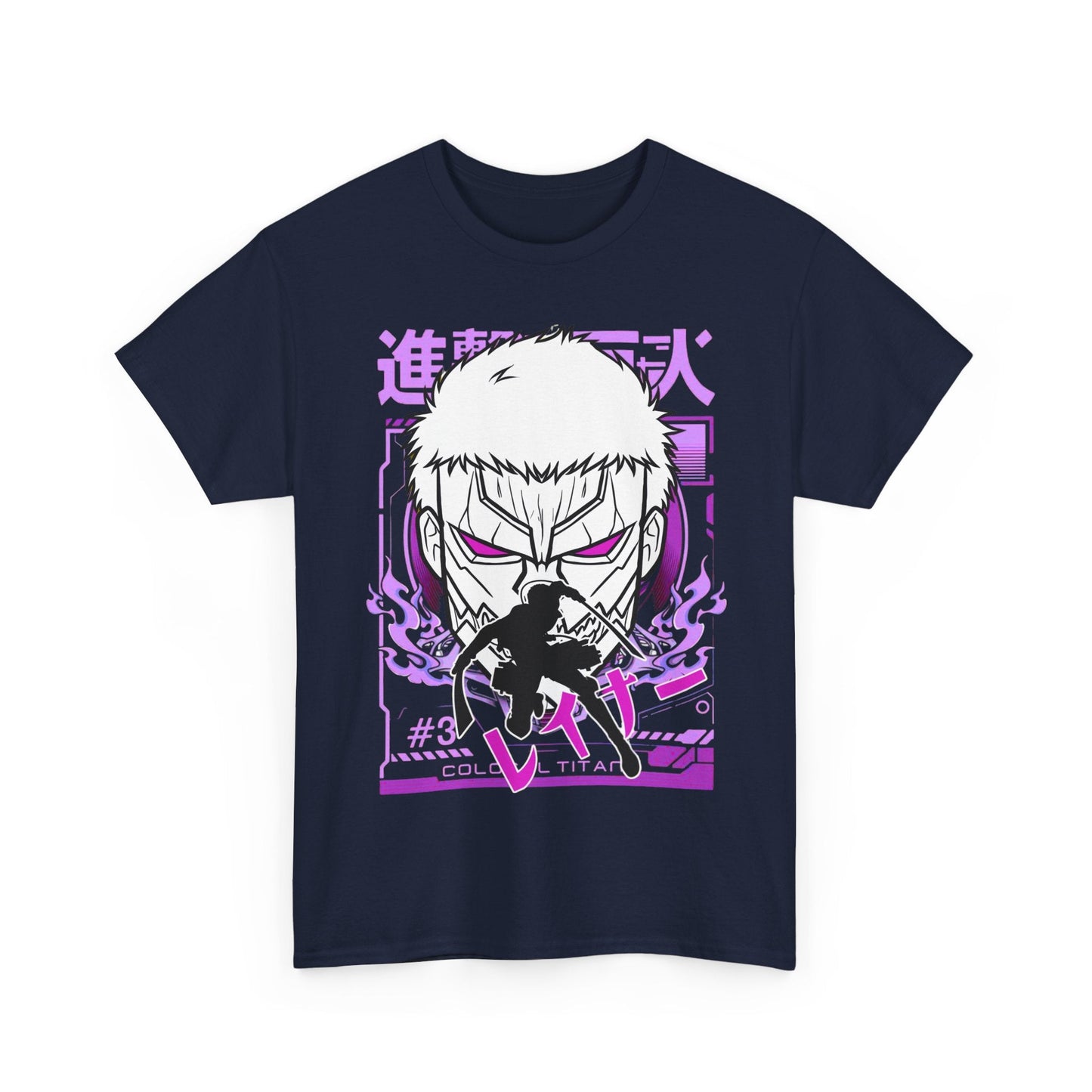 Reiner Braun T-Shirt – 100% Cotton Attack On Titan Anime Tee for AOT Fans