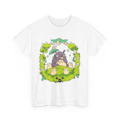 Totoro Forest Magic T-Shirt – 100% Cotton Studio Ghibli Anime Tee Inspired by My Neighbor Totoro
