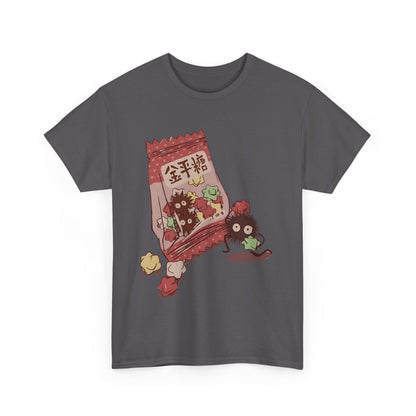 Soot Sprites Candy T-Shirt – 100% Cotton Cute Studio Ghibli Anime Tee