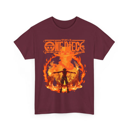 Portgas D. Ace T-Shirt 100% Cotton – One Piece Anime Shirt for Fans