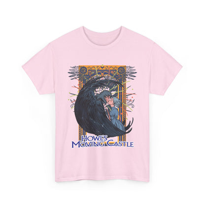 Howl’s Moving Castle T-Shirt – 100% Cotton Anime Tee | Studio Ghibli Fan Shirt