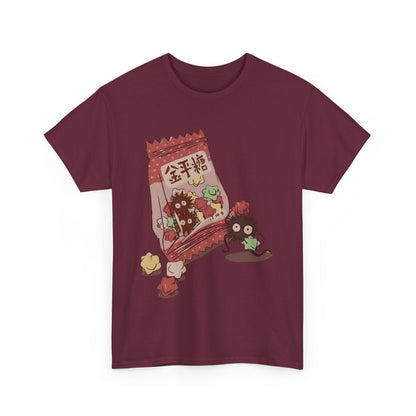 Soot Sprites Candy T-Shirt – 100% Cotton Cute Studio Ghibli Anime Tee