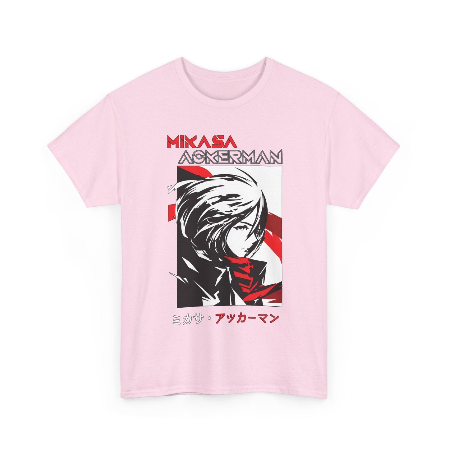 Mikasa Ackerman T-Shirt – 100% Cotton Attack on Titan Anime Tee for Fans
