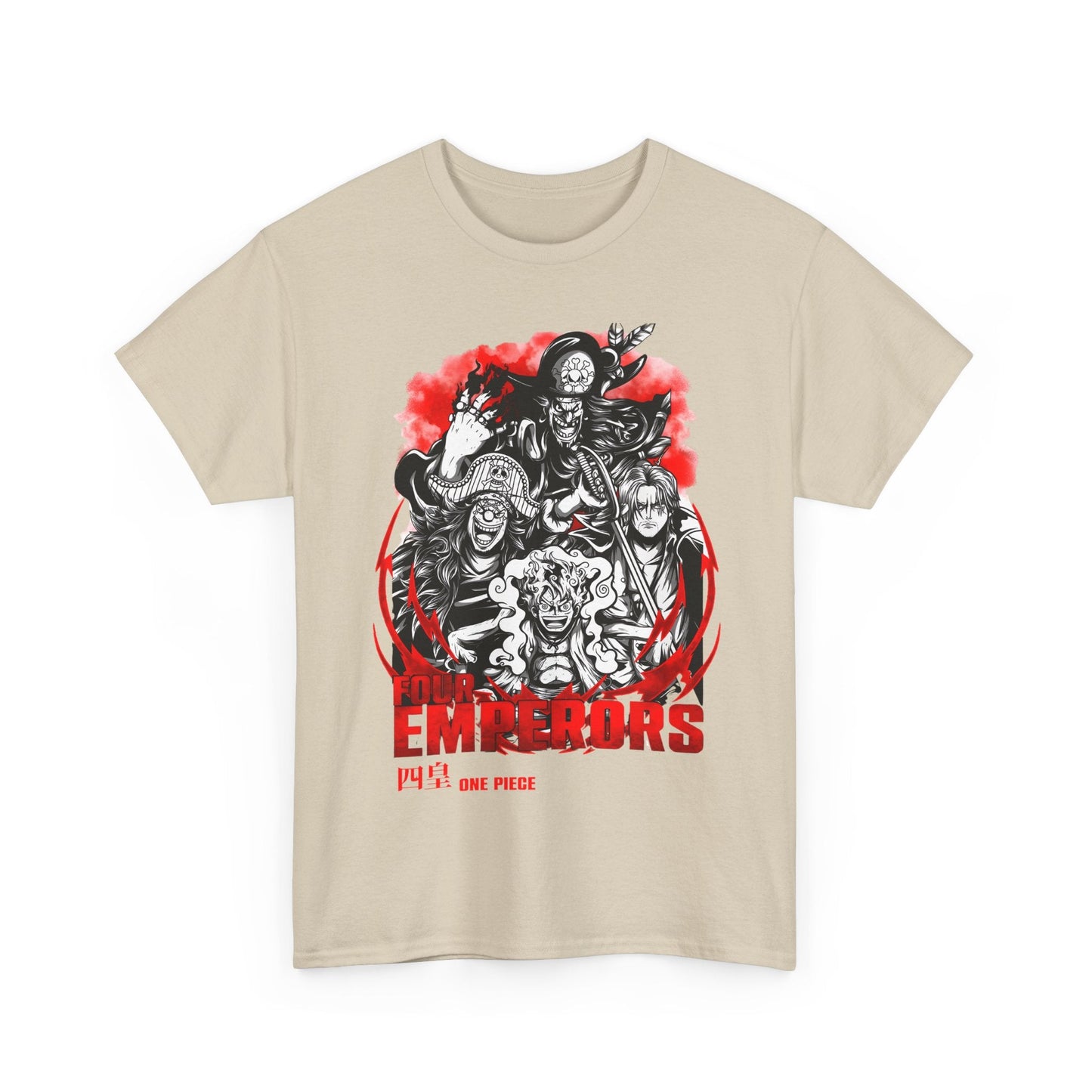 Four Emperors One Piece T-Shirt – 100% Cotton Anime Shirt Featuring Yonko Legends