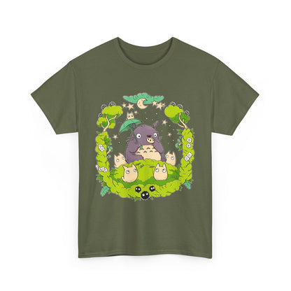 Totoro Forest Magic T-Shirt – 100% Cotton Studio Ghibli Anime Tee Inspired by My Neighbor Totoro