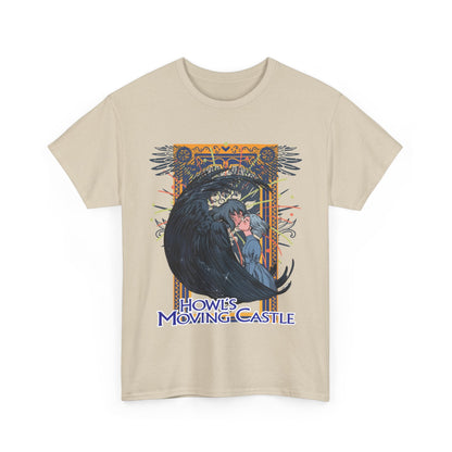 Howl’s Moving Castle T-Shirt – 100% Cotton Anime Tee | Studio Ghibli Fan Shirt
