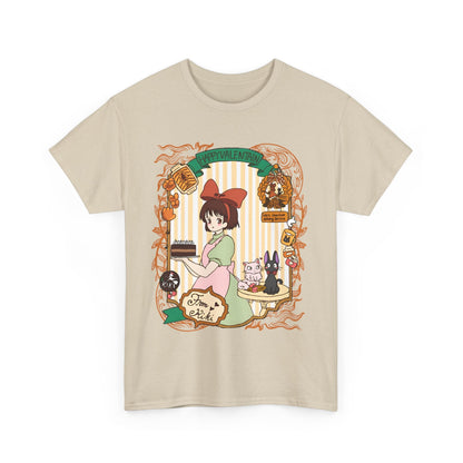 Kiki Happy Studio Ghibli T-Shirt – 100% Cotton Kiki’s Delivery Service Tee for Anime Fans