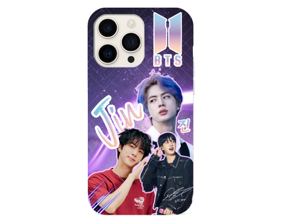 BTS Jin iPhone Case – Purple Galaxy K‑Pop Phone Cover for ARMY