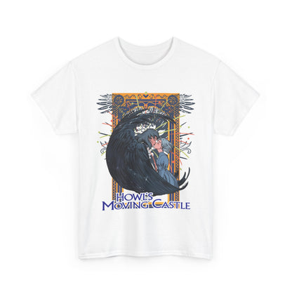 Howl’s Moving Castle T-Shirt – 100% Cotton Anime Tee | Studio Ghibli Fan Shirt