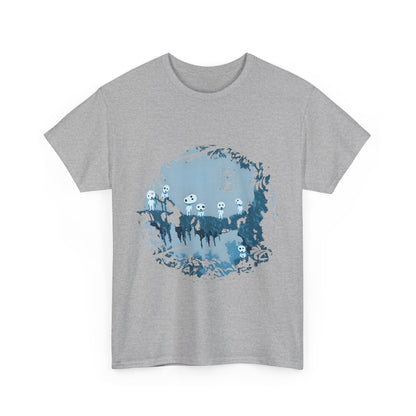 Kodama Tree Forest T-Shirt – 100% Cotton Studio Ghibli Inspired Tee from Princess Mononoke
