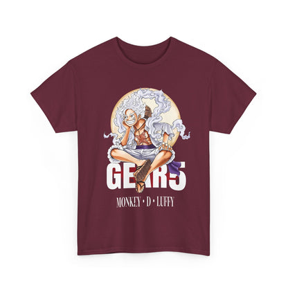 Monkey D. Luffy Gear 5 T-Shirt – 100% Cotton Anime Tee | One Piece Fan Apparel