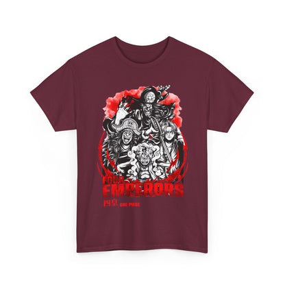 Four Emperors One Piece T-Shirt – 100% Cotton Anime Shirt Featuring Yonko Legends