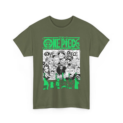 One Piece Characters T-Shirt – 100% Cotton Anime Shirt Featuring Straw Hat Crew