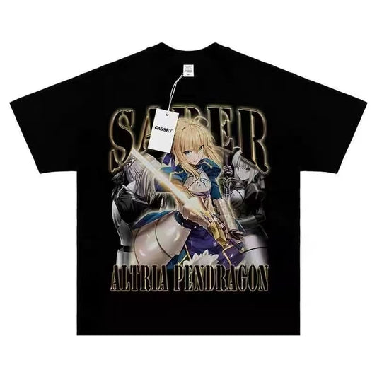 Popular Anime cotton T-shirt for men and women