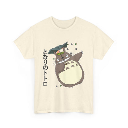 Totoro Funny Face T-Shirt – 100% Cotton Cute Anime Shirt for Studio Ghibli Fans