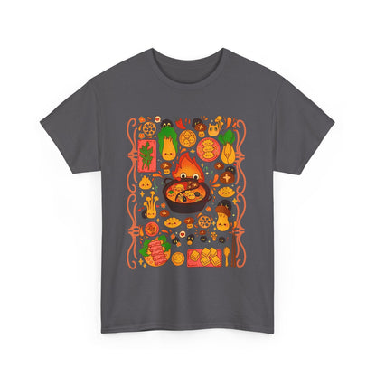 Calcifer Breakfast T-Shirt – 100% Cotton Studio Ghibli Shirt Inspired by Howl’s Moving Castle