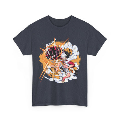Power Luffy T-Shirt – 100% Cotton One Piece Anime Tee for True Fans