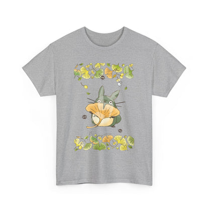 Totoro Flowers Dream T-Shirt – 100% Cotton Gildan 5000 | Studio Ghibli Aesthetic Anime Tee