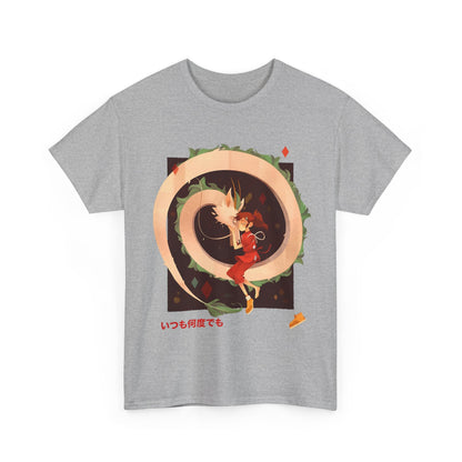 Spirited Away Love T-Shirt – 100% Cotton Studio Ghibli Tee for Anime Fans