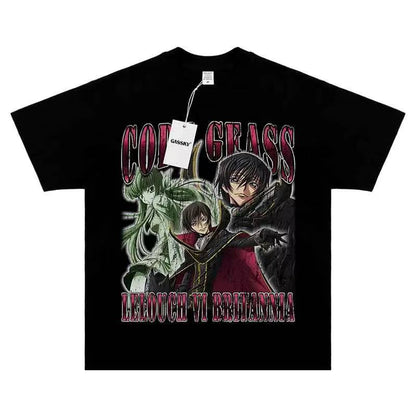 Popular Anime cotton T-shirt for men and women