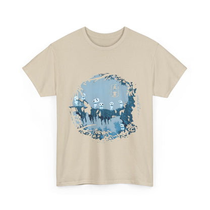 Kodama Tree Forest T-Shirt – 100% Cotton Studio Ghibli Inspired Tee from Princess Mononoke