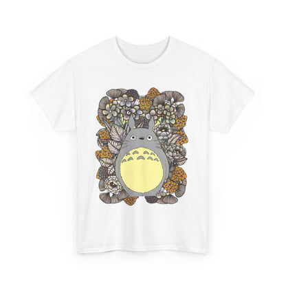 Totoro Plants T-Shirt – 100% Cotton Studio Ghibli Shirt with Totoro and Plant Design