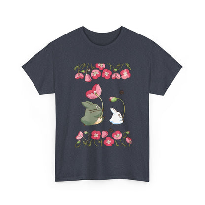 Totoro Cute Flowers T-Shirt – 100% Cotton Studio Ghibli Anime Shirt