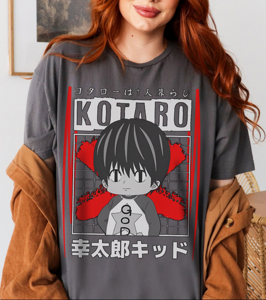 Kotaro Lives Alone T-Shirt – 100% Cotton | Cute Anime Tee for Fans of Kotaro’s Story